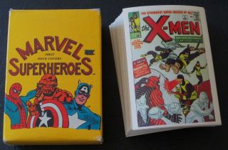 1984 MARVEL SUPERHEROES FIRST ISSUE COVERS COMIC TRADING CARD SET