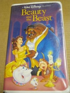 walt disney vhs tape classic beauty and the beast movie