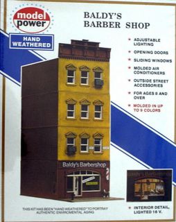 ho scale model power baldy s barber shop building kit