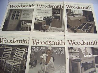 LOT of 12   WOODSMITH MAGAZINES NO. 61 72   WOODWORKING PROJECTS 