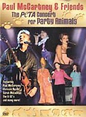 Paul McCartney Friends The PETA Concert for Party Animals DVD, 2001 