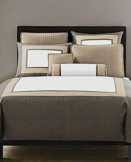 Hotel Collection Tri ColorBlock Dune (Khaki/Grey/Wh​ite) King Sham 