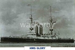 HMS GLORY 1898 Battleship 9 x 6 Photo GALLIPOLI & Russia Squadron at 