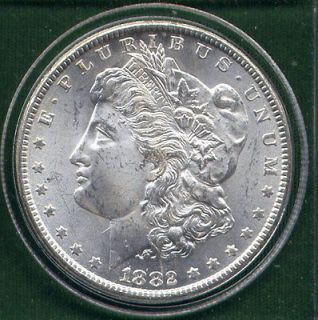 1882 CC Morgan Silver Dollar Rare Uncirculated US Mint Coin BU MS 