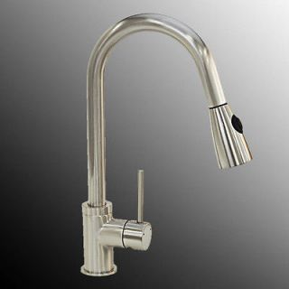 New 16 Brushed Nickel Stainless Kitchen Sink Pull Out Spray Bar Sink 