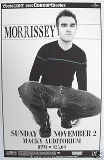 morrissey 1997 denver concert tour poster the smiths 