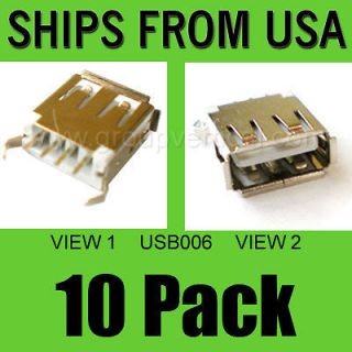 10 x lot of usb motherboard connector port straight dip