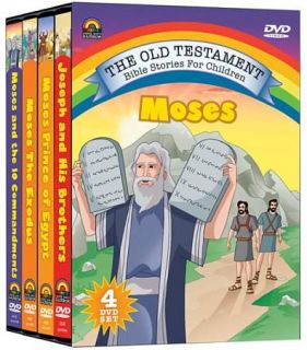   Bible Stories For Children   Moses DVD, 2009, 4 Disc Set