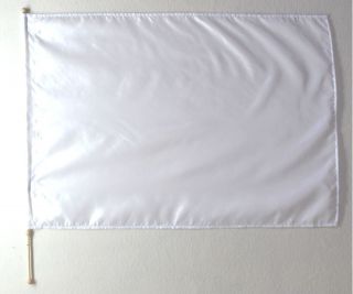 Large   White   Poly silky Flag with Pole   Christian Worship Dance