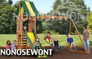 newly listed new all cedar outdoor play set swing swing