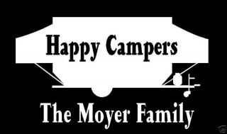 pop up tent trailer camping decal sticker you customize time