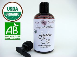 USDA Certified 100% Pure Organic Golden Jojoba Oil  8oz  Imported From 