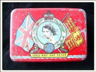   II ~ 1953 CORONATION SOUVENIR TIN FROM OXO . VISIT MY STORE