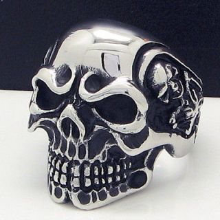 cool horrible skull stainless steel ring size 13 new from