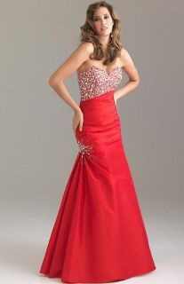 NEW* 2012 NIGHT MOVES BY ALLURE 6423 FORMAL PROM/HOMECOMING DRESS RED 