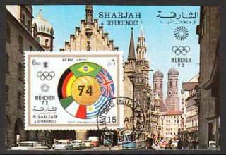 1972 SHARJAH   Olympics Games, Munich, World Cup Football 1974 Imp 