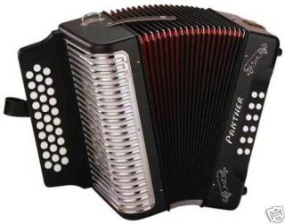 hohner ha 3100 panther gcf diatonic accordion new black bag