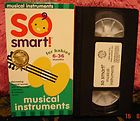 So Smart Musical Instruments VHS 6 36 months Vhs VERY RARE on VIDEO 