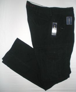   Ralph Lauren Black Surplus Fit Cotton Poplin Parachute Cargo Pant $98