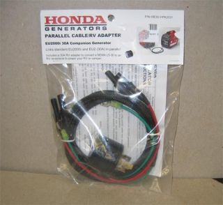   GENERATOR PARALLEL CABLE SET WITH 30 AMP RV ADAPTER 08E92 HPK2031