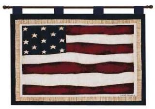 american flag patriotic decor art tapestry wall hanging time left