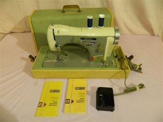   Clean Heavy Duty NECCHI SUPERNOVA AUTOMATICA Sewing Machine & Manuals