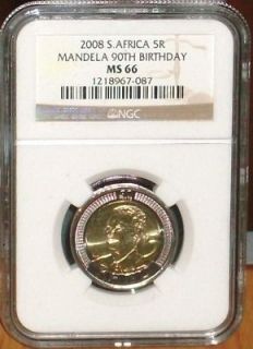 nelson mandela ngc ms 66 90th birthday coin from united