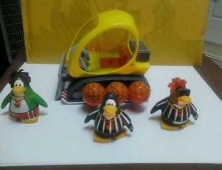 newly listed club penguin figures and snowmobile 