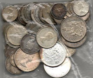 10 face value Canadian 80% silver coins, and  