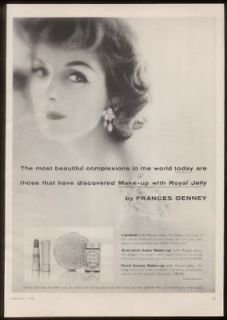 1958 frances denney lipstick make up print ad time left