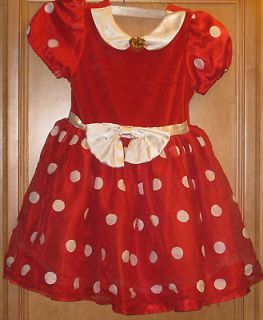  Minnie Mouse Red Polka Dot Dress Costume   Sz XS (4/5)