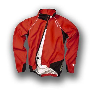 Waterproof Cycling Rain Jacket by Endura   Helium Jacket in Red