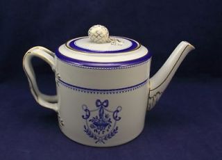 spode newburyport blue tea pot teapot  169