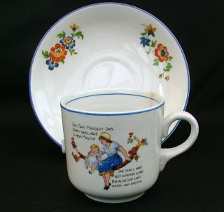 nursery ware cup and saucer location united kingdom 
