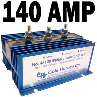 COLE HERSEE 48120 140 AMP DUAL CAR MULTI 2 BATTERY auxiliary ISOLATOR 