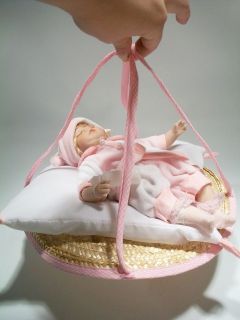   Signature Collection Sleeping Baby Doll in Bonnet Porcelain Doll