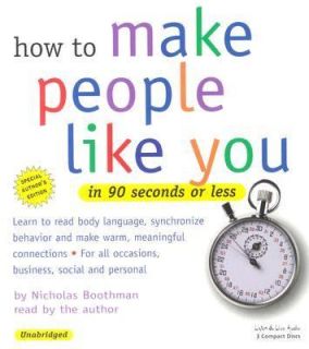   Like You in 90 Seconds or Less by Nicholas Boothman 2004, CD