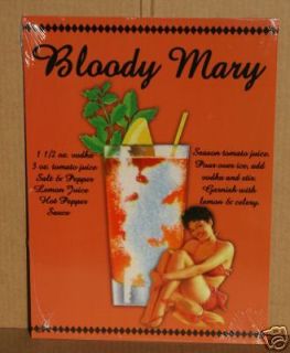 bloody mary recipe w girl in the glass metal bar