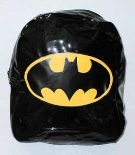 NWT DC Comics Batman Black & Yellow Logo Clear Backpack 11x9x4