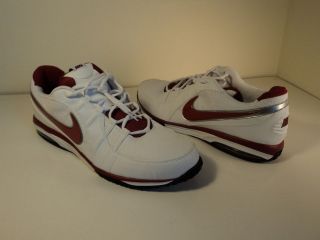 new nike air sparq cross trainers 18 white red time