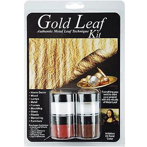 Mona Lisa Metal Leaf Gold Starter Kit 6 sheets Antiquing SPE 0012204