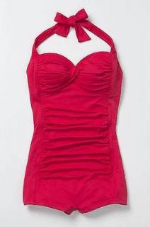 NWT Anthropologie NATALIE ONE PIECE 12 RED Maillot Seafolly Swimsuit 