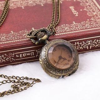   Dial Copper Chain Antique Style Xmas Gift Necklace Pocket Watch