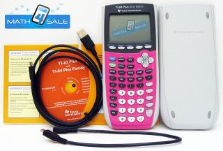Hot Pink *   Texas Instruments TI 84 Plus Silver Edition Graphing 