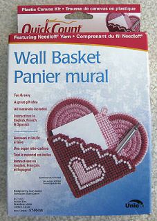   Basket Quick Count Plastic Canvas Kit by Uniek Featuring Needloft Yarn