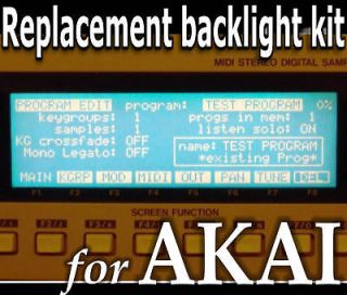   BACKLIGHT for AKAI S1000 S2800 S3000XL SAMPLER no soldering required
