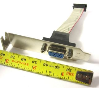 low profile vga monitor out bracket for motherboard header itx