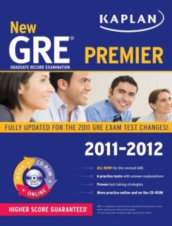 New GRE 2011 2012 Premier by Kaplan 2011, Paperback