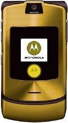 New Motorola RAZR V3i (Unlocked) GOLD GSM Camera phone Gold Color ATT 