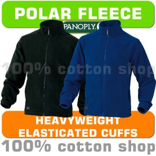 Panoply VERNON Mens Heavyweight Polar Fleece Jacket Coat Royal Blue 